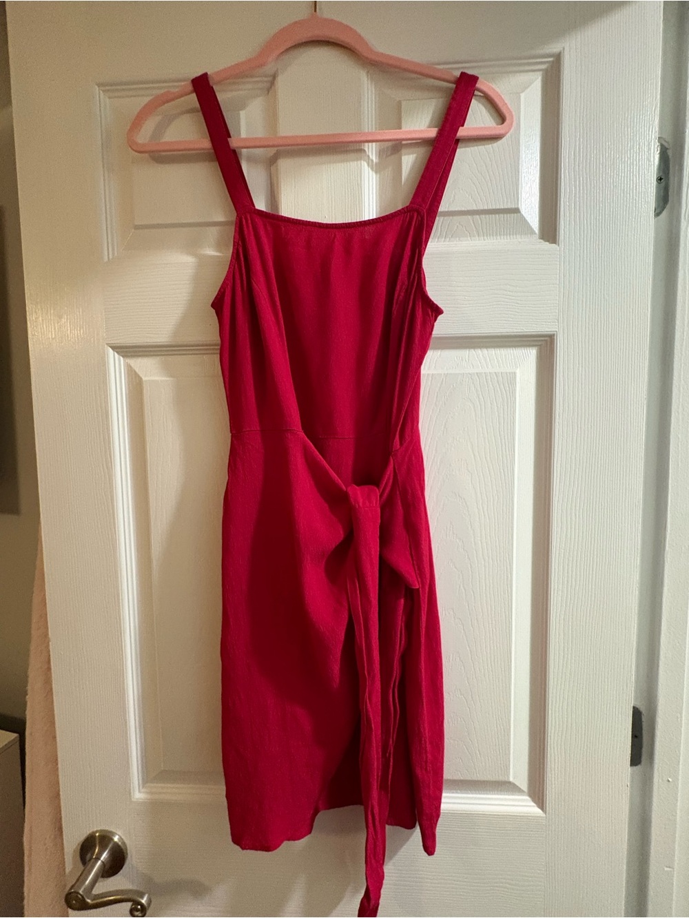 Chelsea28 Hot Pink Tie-Front Mini Dress